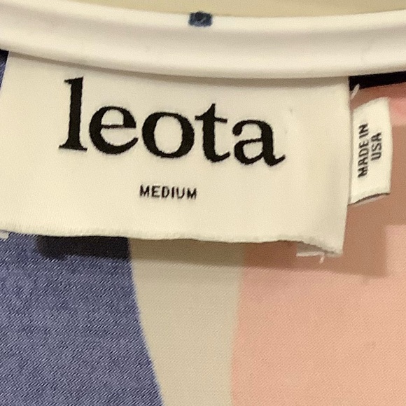 LEOTA Navy Blue Water Lily Maxi Dress SIZE MEDIUM - Picture 11 of 12